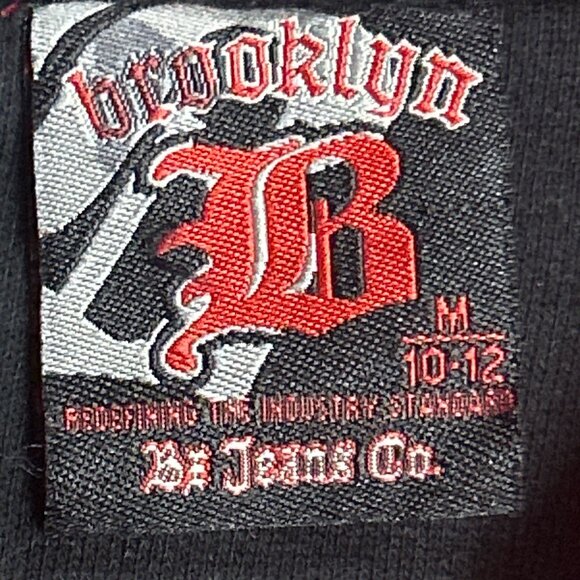 Brooklyn Xpress Boys Size 10/12 Red & Black Hoodie With Embroidered "B" Logo - Picture 11 of 14